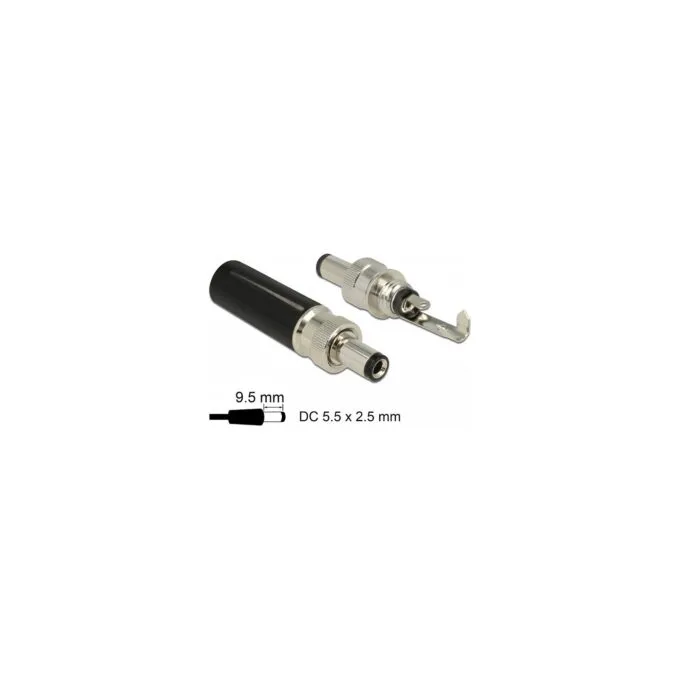 Delock Steckverbinder DC 5.5 x 2.5 mm mit Länge 9.5 mm Hohlstecker Lötversion — image 5