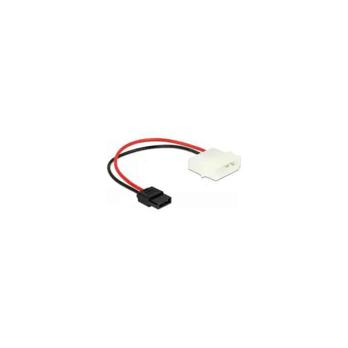 Delock Stromkabel Molex 4 Pin Stecker zu Slim SATA 6 Pin Buchse 15 cm — image 1