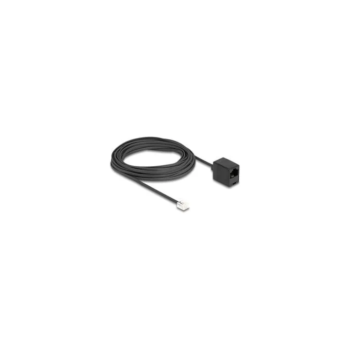 Delock Telefonkabel RJ11 Stecker zu RJ45 Buchse schwarz 10 m — image 2