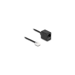 Delock Telefonkabel RJ11 Stecker zu RJ45 Buchse schwarz 2 m