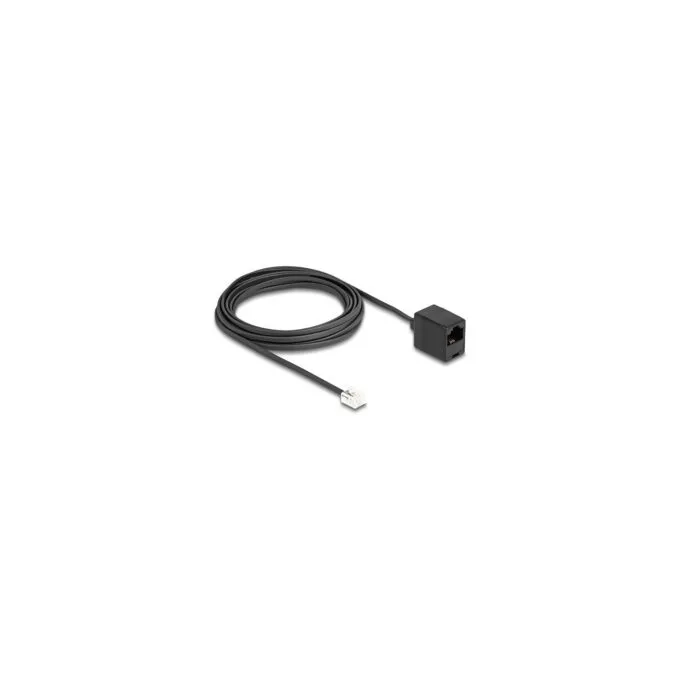 Delock Telefonkabel RJ11 Stecker zu RJ45 Buchse schwarz 5 m — image 2