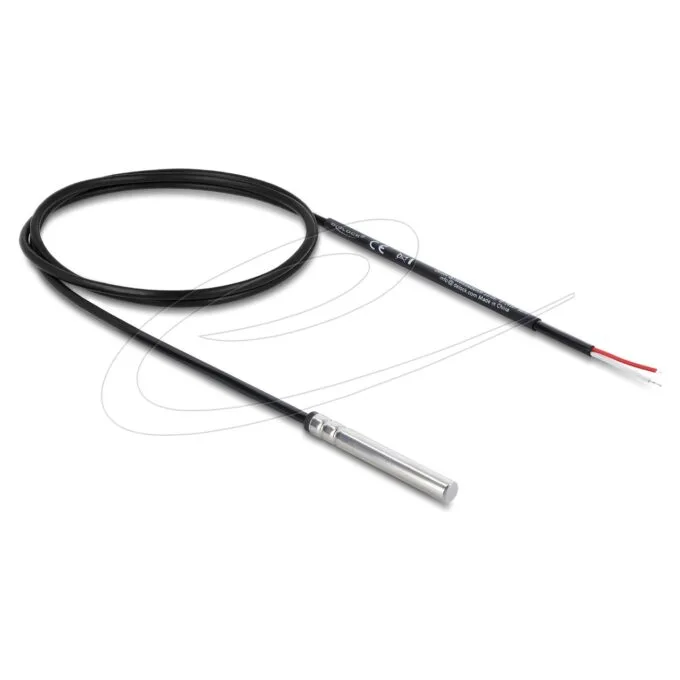 Delock Temperaturfühler-Kabel mit 2 x offene Kabelenden DS18B20 1 m — image 1