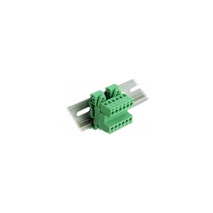 Delock Terminalblock Set für Hutschienen 6 Pin mit Rastermaß 5.08 mm gewinkelt — image 1