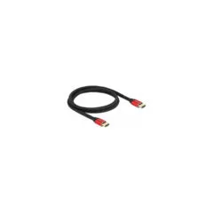 Delock Ultra High Speed HDMI Kabel 48 Gbps 8K 60 Hz rot 1 m zertifiziert