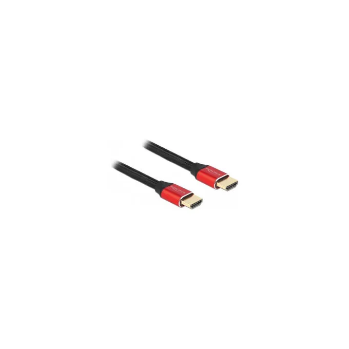 Delock Ultra High Speed HDMI Kabel 48 Gbps 8K 60 Hz rot 3 m zertifiziert — image 1