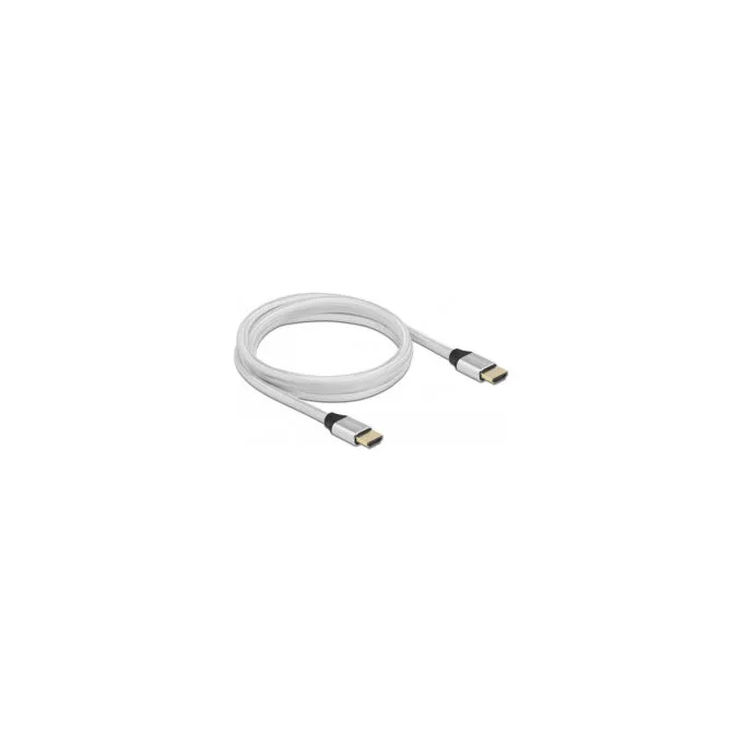 Delock Ultra High Speed HDMI Kabel 48 Gbps 8K 60 Hz silber 2 m zertifiziert — image 2