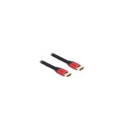 DELOCK Ultra High Speed HDMI Kabel 48 Gbps 8K 60Hz rot 0.5m zertifiziert