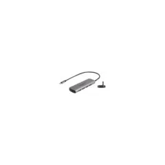 DELOCK USB 10 Gbps 4 Port USB Typ-A Hub mit USB Type-C Anschluss und zustzlicher Strombuchse