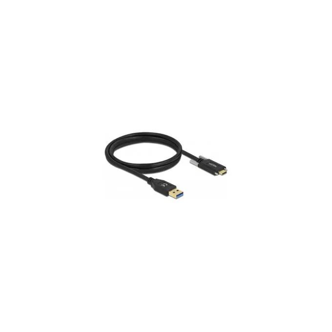 Delock USB 10 Gbps Kabel Typ-A Stecker zu USB Type-CTM Stecker mit Schrauben seitlich 1.5 m — image 2