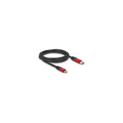 Delock USB 10 Gbps Kabel USB Typ-A Stecker zu USB Type-CTM Stecker 2 m rot Metall