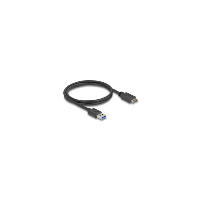 Delock USB 10 Gbps Kabel USB Typ-E Key A 20 Pin Stecker zu USB Typ-A Stecker 80 cm — image 1
