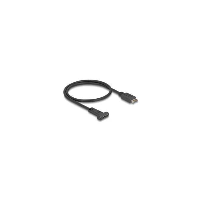 Delock USB 10 Gbps Kabel USB Typ-E Key A 20 Pin Stecker zu USB Type-CTM Buchse zum Einbau 50 cm — image 1