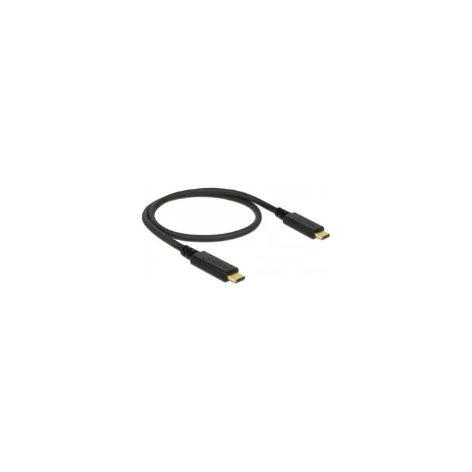 Delock USB 10 Gbps Kabel USB Type-CTM zu USB Type-CTM 0.5 m PD 5 A E-Marker — image 1