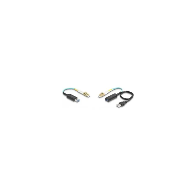 DELOCK USB 10 Gbps Typ-A Extender Set uber LC Duplex Kabel — image 1