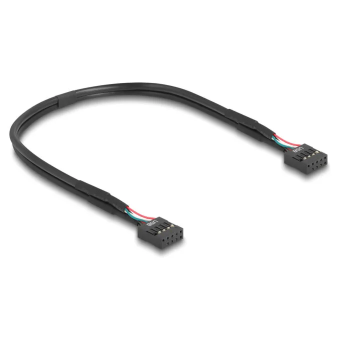 Delock USB 2.0 Adapter Pfostenstecker zu 2 x intern USB Type-E Key A Buchse gewinkelt magnetisch mit USB Pin Header K... — image 2