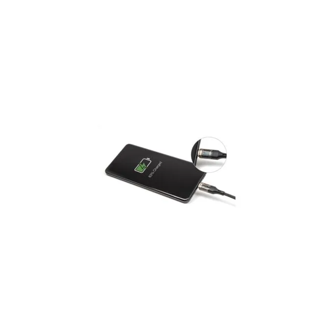 DELOCK USB 2.0 Daten- und Schnellladekabel USB Type-C Stecker zu Stecker PD 3.0 100 W mit Leistungsanzeige transparen... — image 3