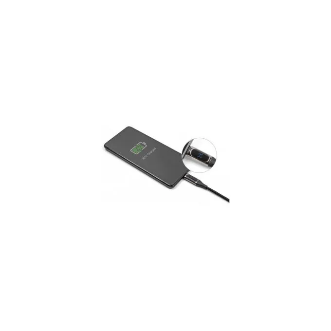 Delock USB 2.0 Daten- und Schnellladekabel USB Type-CTM Stecker zu Stecker PD 3.0 100 W mit Leistungsanzeige 2 m — image 3