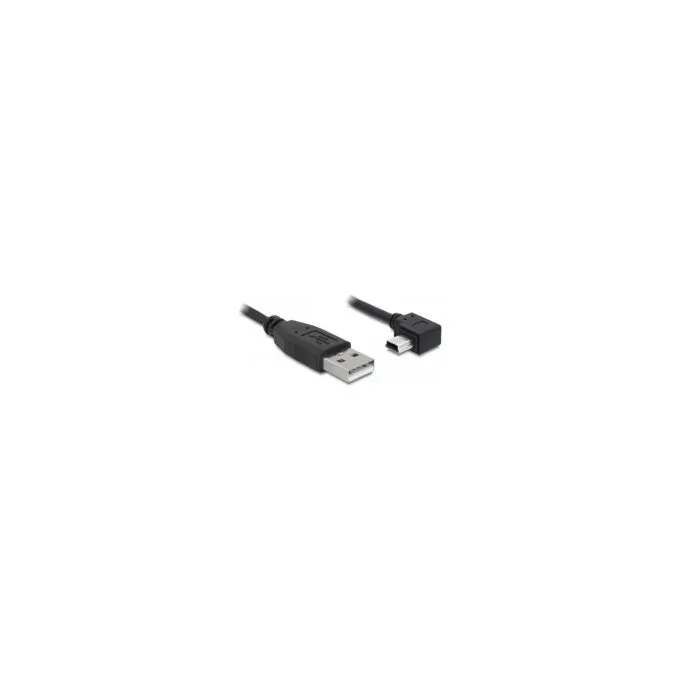 Delock USB 2.0 Kabel Typ-A Stecker zu Typ Mini-B Stecker links gewinkelt 5 m — image 1