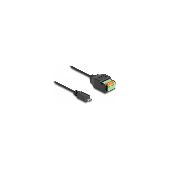 DELOCK USB 2.0 Kabel Typ Micro-B St to Terminalblock Adapter — image 1
