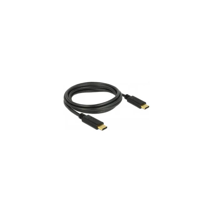 Delock USB 2.0 Kabel Type-C zu Type-C 2 m PD 5 A E-Marker — image 1
