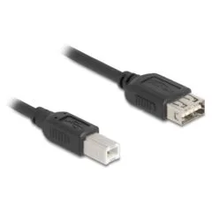 Delock USB 2.0 Kabel USB Typ-B Stecker zu EASY USB Typ-A Buchse 0.2 m