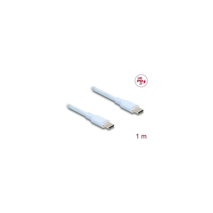 DELOCK USB 2.0 Kabel USB Typ-C St to St PD 3.0 60W 1m blau — image 2