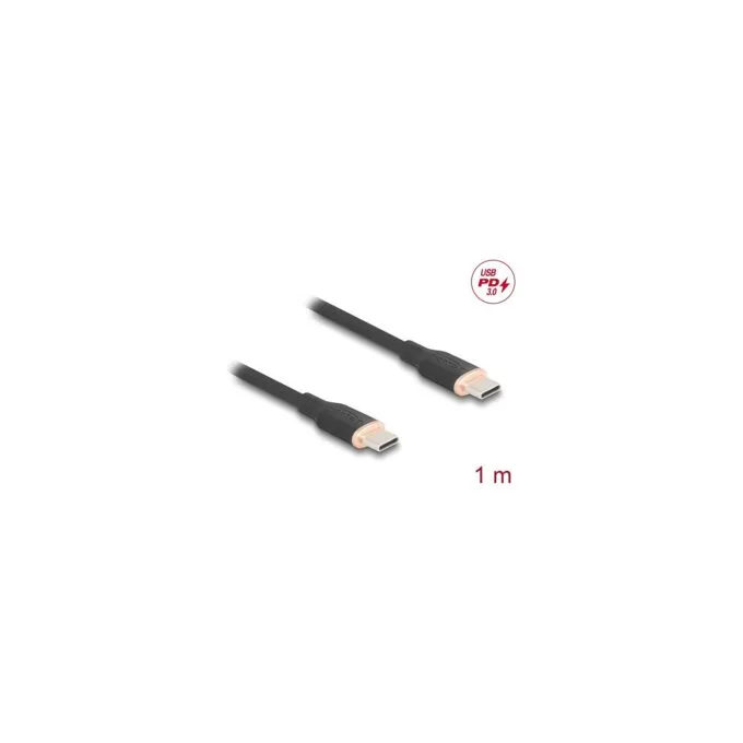 DELOCK USB 2.0 Kabel USB Typ-C St to St PD 3.0 60W 1m schwarz — image 2
