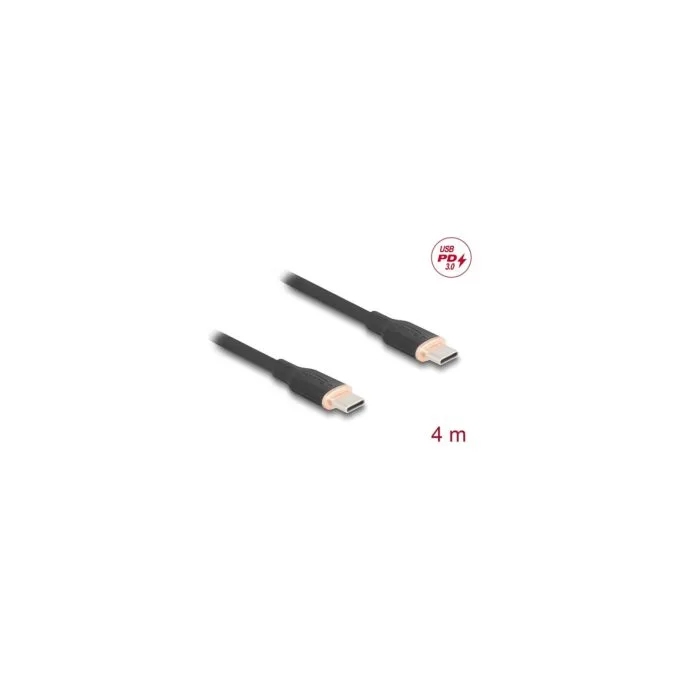 DELOCK USB 2.0 Kabel USB Typ-C St to St PD 3.0 60W 4m schwarz — image 2