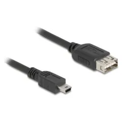 Delock USB 2.0 Kabel USB Typ Mini-B Stecker zu EASY USB Typ-A Buchse 2 m