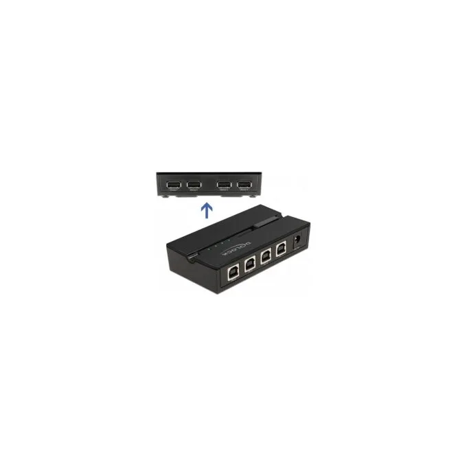 DELOCK USB 2.0 Switch fr 4 PC an 4 Gerte — image 2