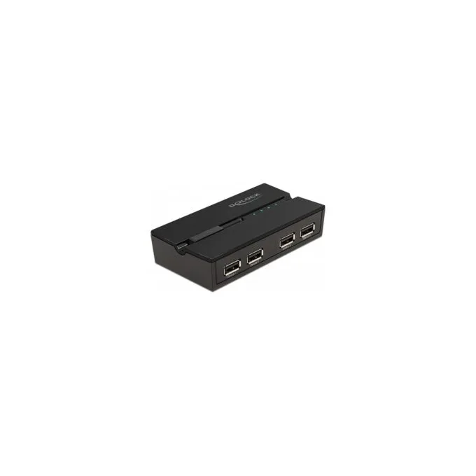 DELOCK USB 2.0 Switch fr 4 PC an 4 Gerte — image 1