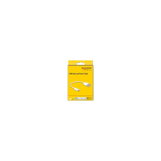 Delock USB 2.0 to Lightning (ST-ST) 0.15m Ladekabel Weiß — image 3
