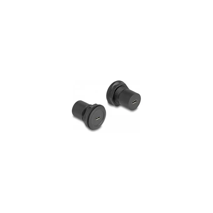 DELOCK USB 2.0 Typ Micro-B zu USB 2.0 Typ Micro-B Einbaubu. — image 1