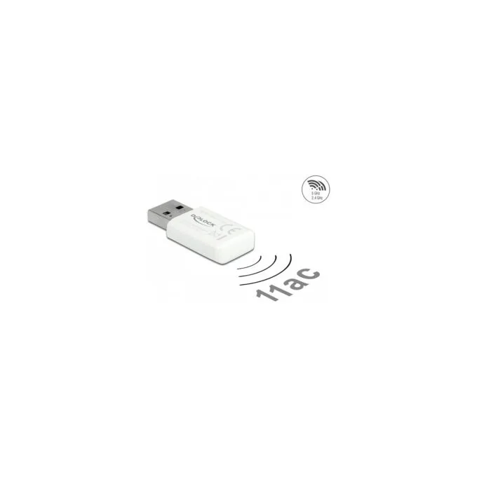 Delock USB 3.0 Dualband WLAN ac a b g n Micro Stick 867 + 300 Mbps — image 1