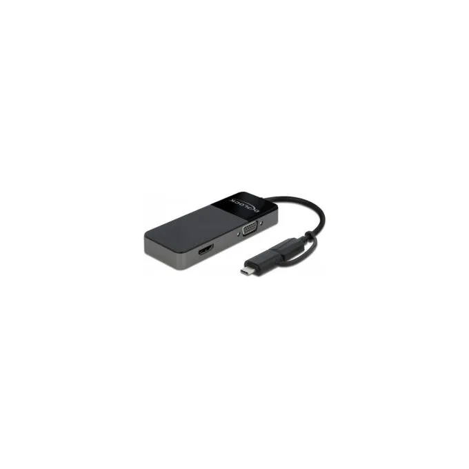 Delock USB 3.2 Gen 1 Adapter zu 4K HDMI + VGA mit Splitter Funktion — image 2