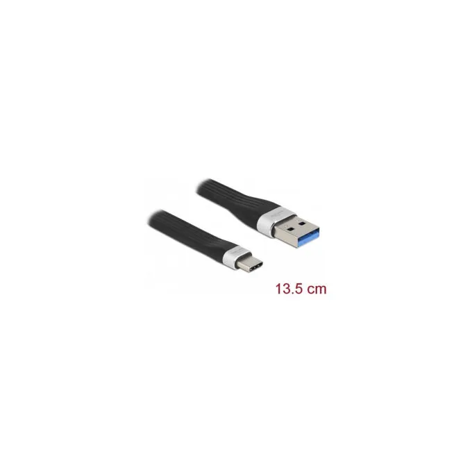 Delock USB 5 Gbps FPC Flachbandkabel USB Typ-A zu USB Type-CTM 13.5 cm PD 3 A — image 1