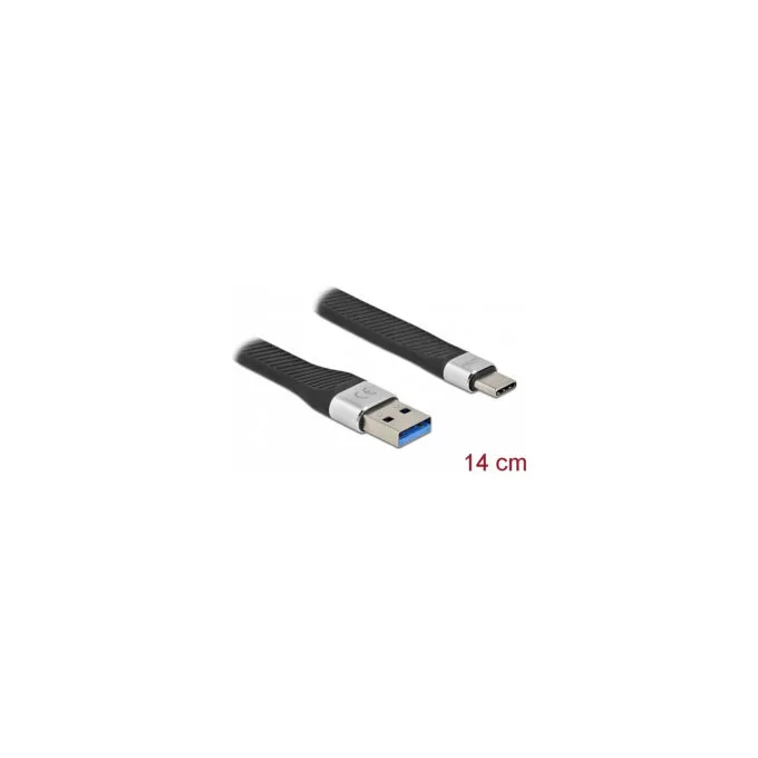 Delock USB 5 Gbps FPC Flachbandkabel USB Typ-A zu USB Type-CTM 14 cm PD 3 A — image 1