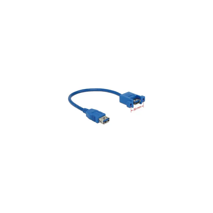 Delock USB 5 Gbps Kabel Typ-A Buchse zu USB 5 Gbps Typ-A Buchse zum Einbau 25 cm — image 2