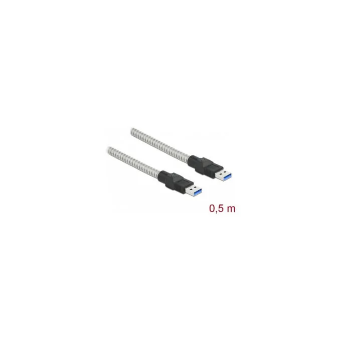 Delock USB 5 Gbps Kabel Typ-A Stecker zu Typ-A Stecker mit Metallmantel 0.5 m — image 2
