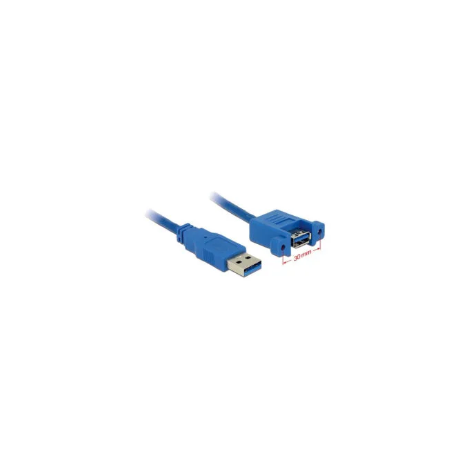 Delock USB 5 Gbps Kabel Typ-A Stecker zu USB 5 Gbps Typ-A Buchse zum Einbau 1 m — image 2