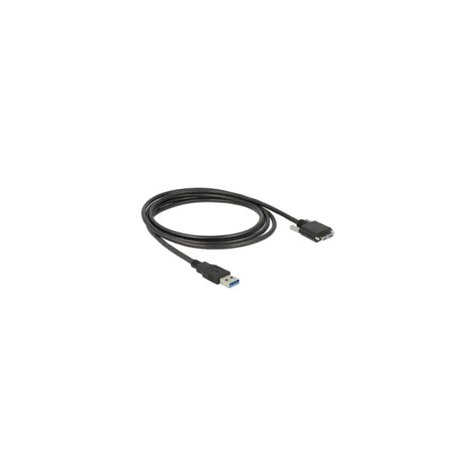 Delock USB 5 Gbps Kabel Typ-A Stecker zu USB 5 Gbps Typ Micro-B Stecker mit Schrauben 3 m — image 1