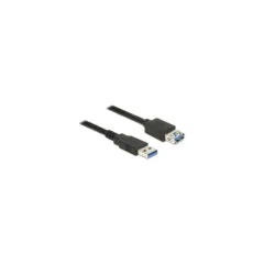 Delock USB 5 Gbps Verlängerungskabel Typ-A Stecker zu Buchse 1.5 m schwarz
