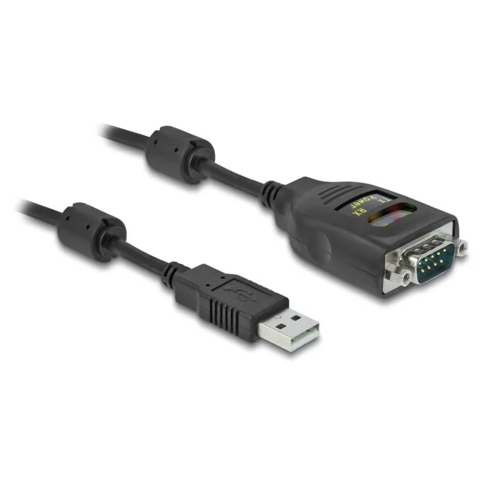 DELOCK USB-A 2.0 zu Seriell RS-232 D-Sub 9Pin 2.5kV Galva 2m — image 1