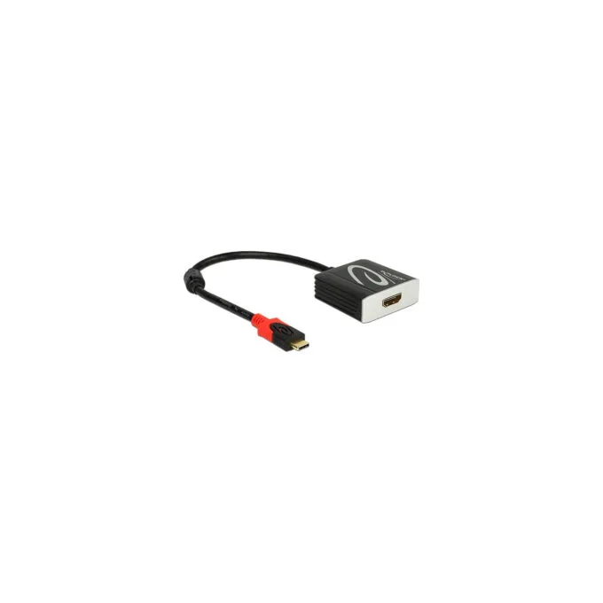 DeLock USB-C to HDMI (ST-BU) Adapter 4K 60Hz Schwarz — image 1