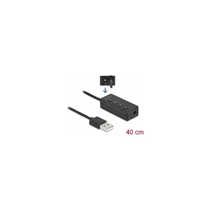 Delock USB Headset und Mikrofon Adapter mit 2 x 3.5 mm Klinkenbuchse für Windows und Mac OS — image 2