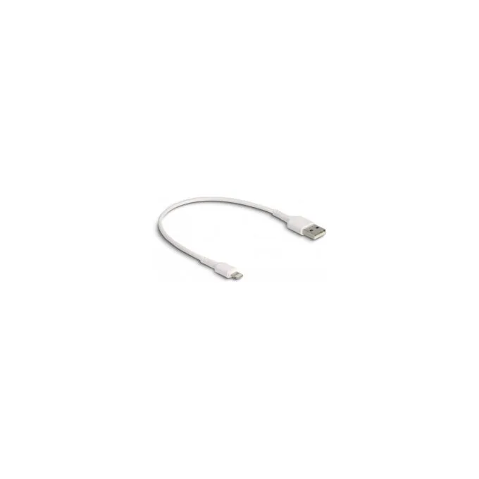 Delock USB Ladekabel für iPhoneTM. iPadTM. iPodTM weiß 30 cm — image 1