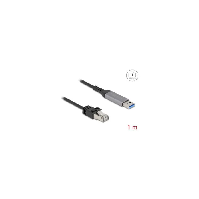 Delock USB LAN Kabel USB Typ-A zu RJ45 Gigabit Ethernet 1 m — image 2