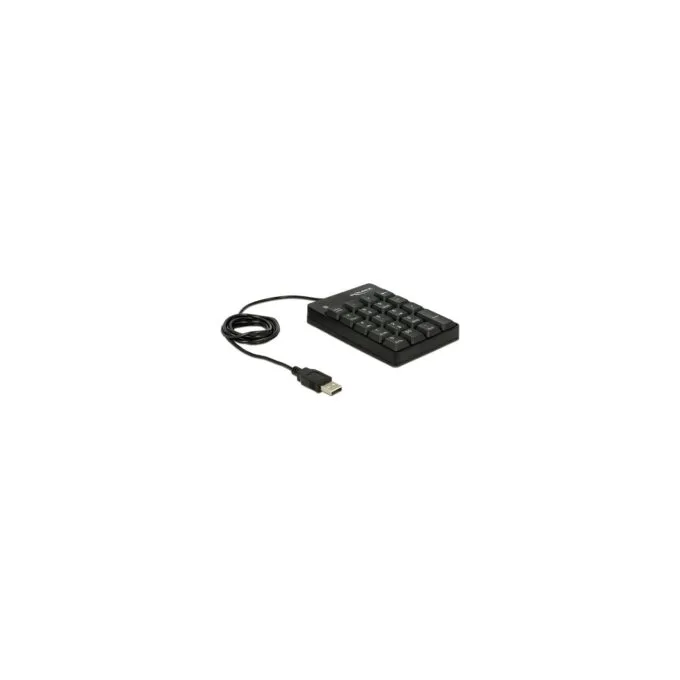 DELOCK USB Nummernblock 19 Tasten schwarz — image 2