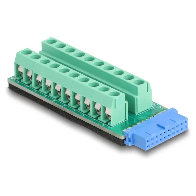 Delock USB Pfostenbuchse zu Terminalblock Adapter 20 Pin — image 1