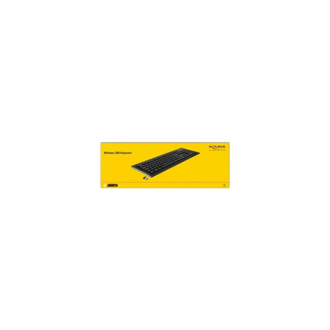 Delock USB Tastatur 2.4 GHz kabellos schwarz — image 4